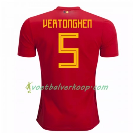 België Vertonghen 5 Thuisshirt WK voetbal 2018